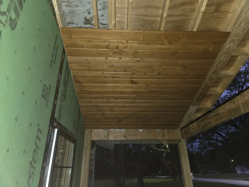 Tongue and groove ceiling step 2