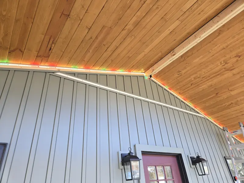 Tongue and groove ceiling completed